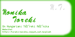 monika toreki business card